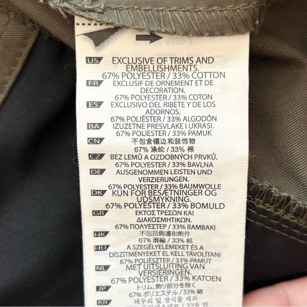 5.11 Tactical Green Cargo Pants Mens Size 36 Polyester Cotton Stretch Outdoor - Picture 10 of 14